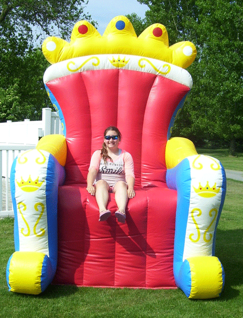 Louis Vuitton Throne Chair - Bounce House & Inflatable Hire in